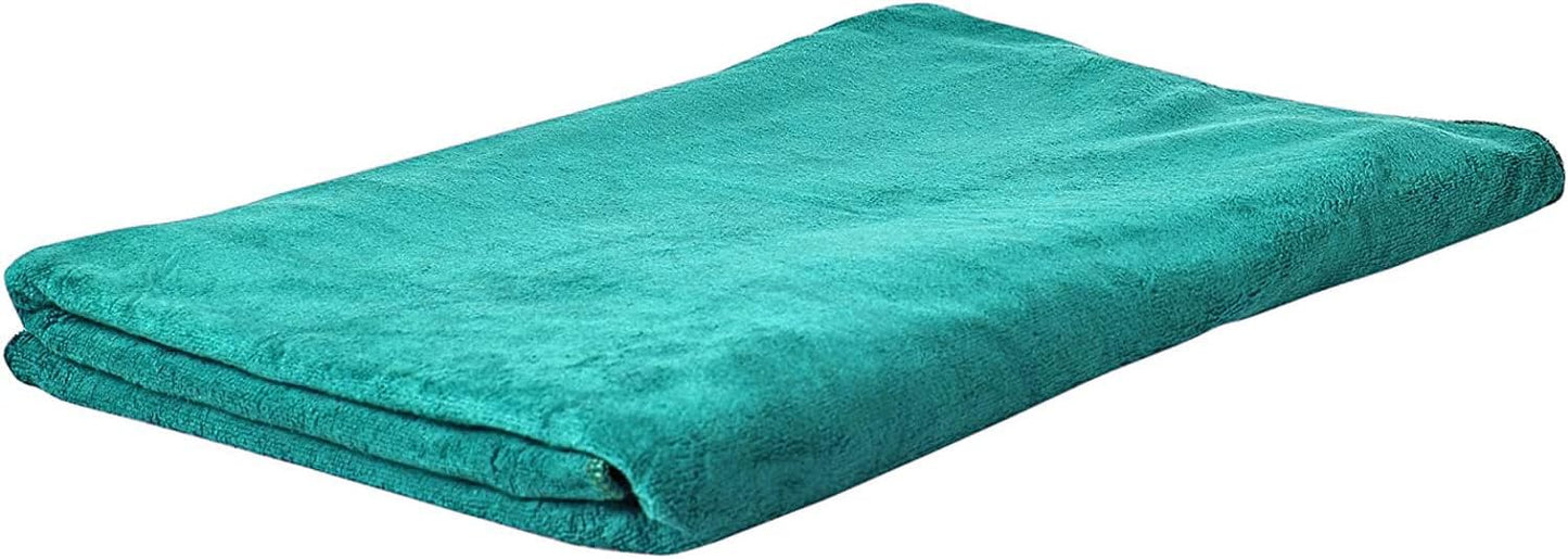 Microfiber Bath Towel Beach Towel Micro Fiber Bath Sheet Soft and Durable 80X170 cm (Turquoise Green)