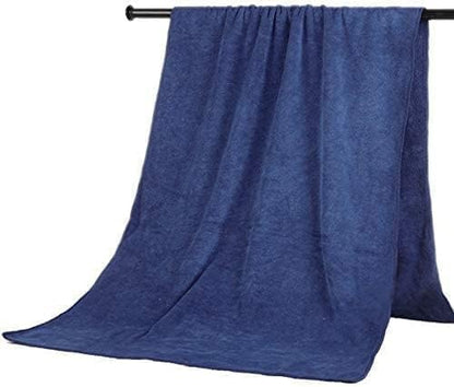 Microfiber Towel 70x140 cm Bath Towel Microfiber Soft, Durable and Light Weight (Navy Blue)
