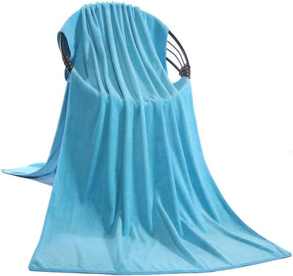 Microfiber Towel 70x140 cm Bath Towel Microfiber Soft, Durable and Light Weight (Sky Blue)