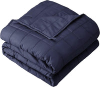 Adult Weighted Blanket 5.5/6.8/9.1Kg for Insomnia & Stress Relief - Navy Blue
