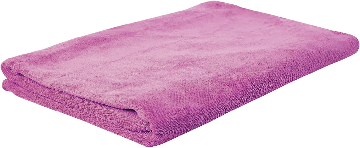 Microfiber Towel 70x140 cm Bath Towel Microfiber Soft, Durable and Light Weight (Pink)