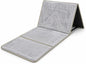 Fabienne 2 in 1 Foldable Prayer Mat and Backrest with Storage Pocket (Silver Grey)
