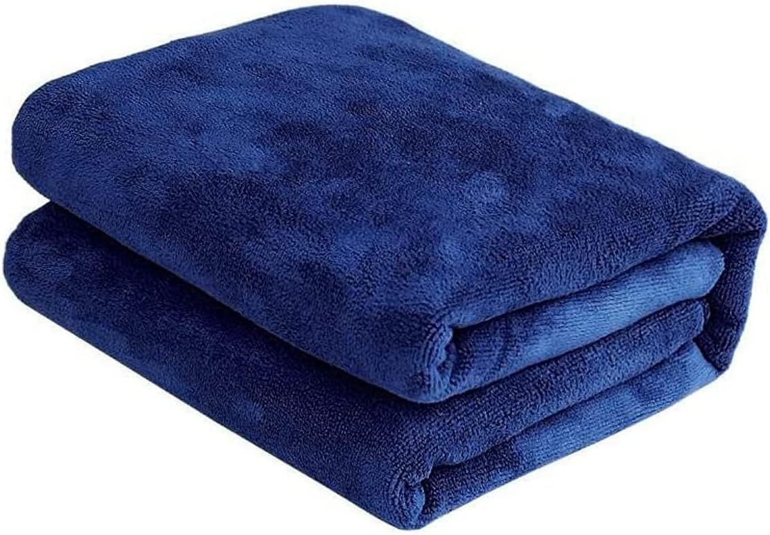 Microfiber Towel 70x140 cm Bath Towel Microfiber Soft, Durable and Light Weight (Navy Blue)