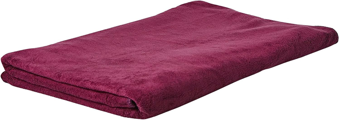 Micro Fiber Bath Towel - Red, 80X170 cm