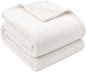 Fabienne Silky Soft Bed Blanket Single Size Plain Microfiber Flannel Throw for Sofa Chair Couch Home Office and Travel (
