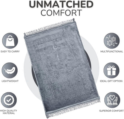 Velvet Embossed Prayer Mat 80 x 120 cm