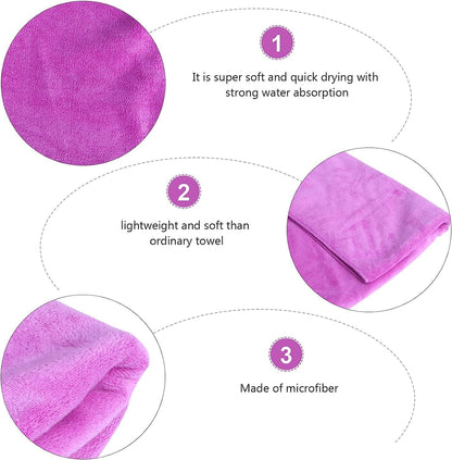 Microfiber Towel 70x140 cm Bath Towel Microfiber Soft, Durable and Light Weight (Pink)