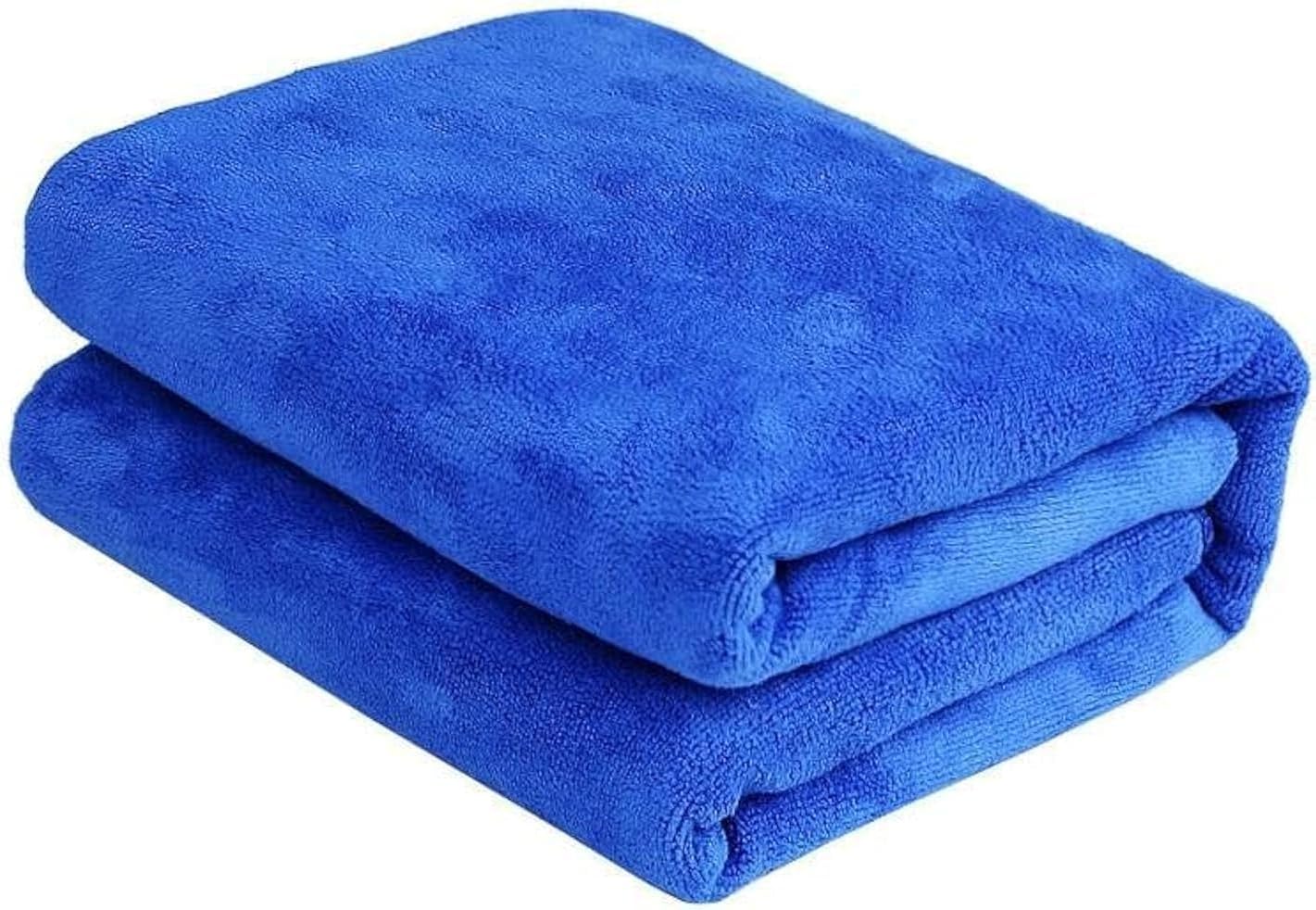 Micro Fiber Bath Towel - Blue, 80X170 cm
