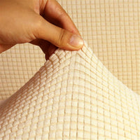 4 Seater - Stretch Sofa/Couch Cover Soft Fabric - Cream