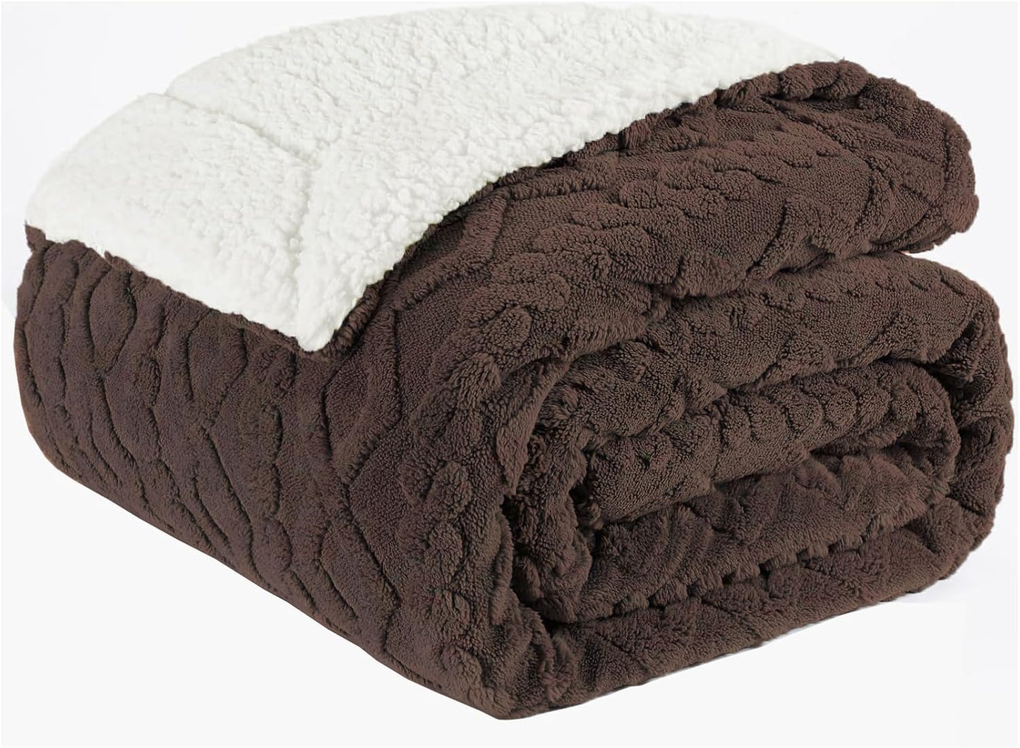 Fabienne Premium Reversible Sherpa Blanket – 220 × 240 cm
