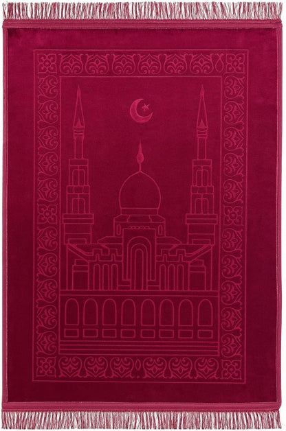 Velvet Embossed Prayer Mat 80 x 120 cm