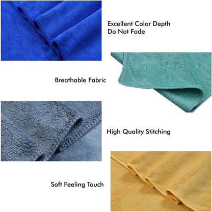 Micro Fiber Bath Towel - Blue, 80X170 cm