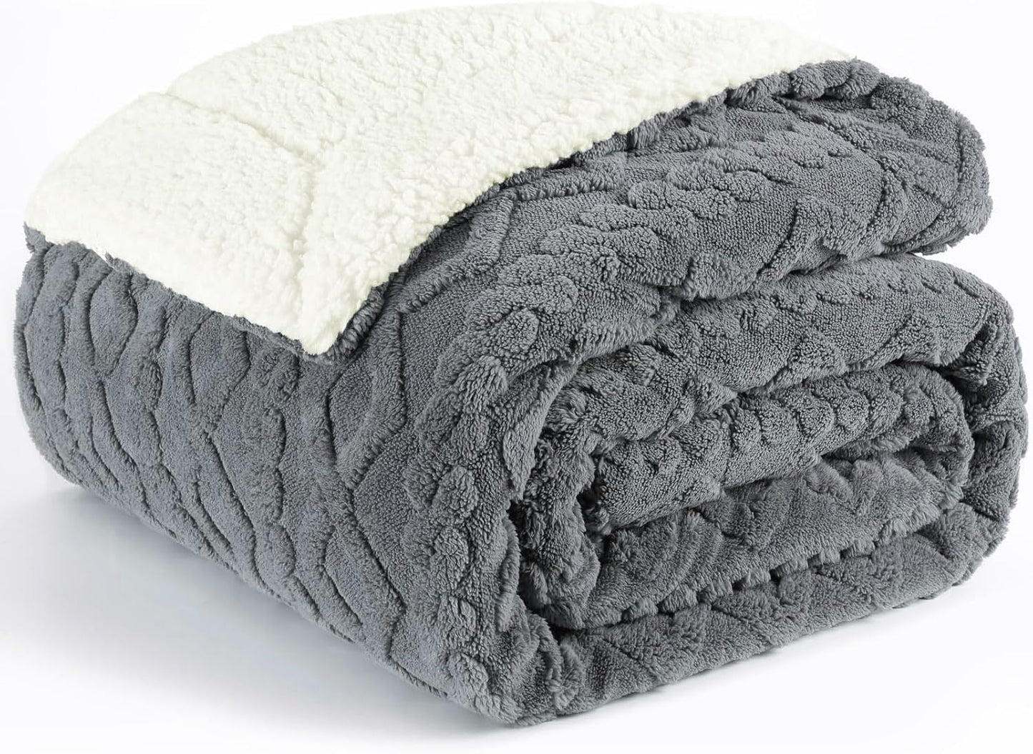 Fabienne Premium Reversible Sherpa Blanket – 220 × 240 cm