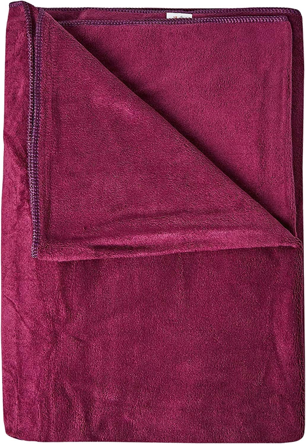 Microfiber Towel 70x140 cm Bath Towel Microfiber Soft, Durable and Light Weight (Wine Red)