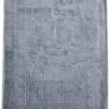 embossed prayer mat anti slip with velvet top 80 x 120 cm